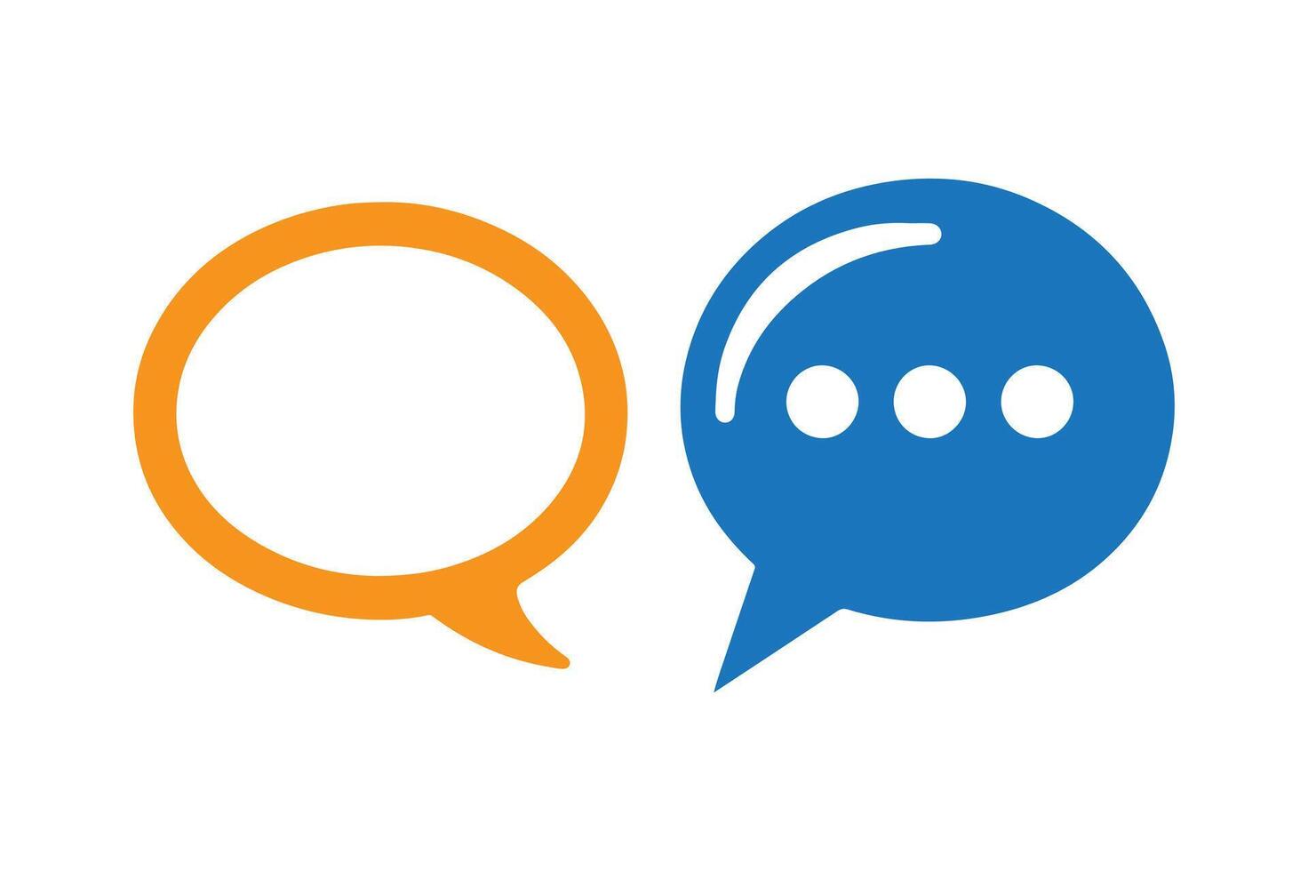 Speech bubble with speech bubbles vector