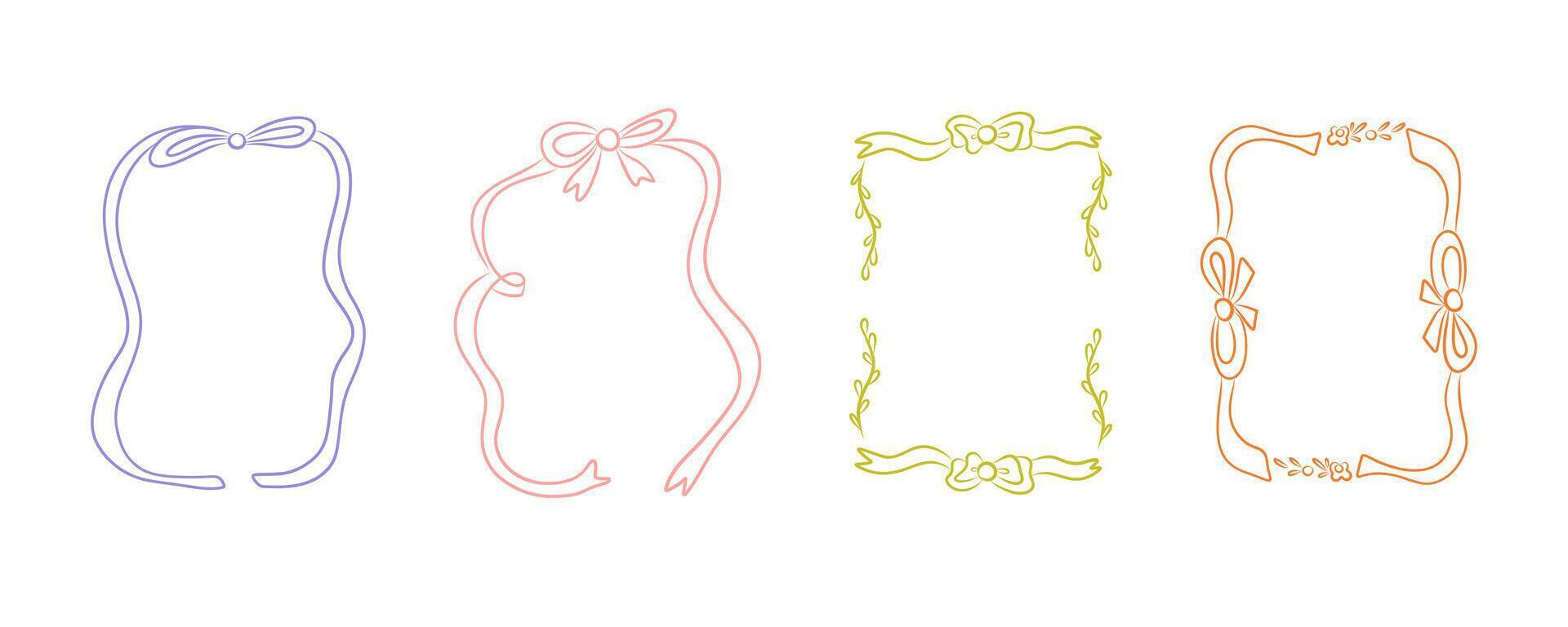 Art Deco frames minimalist collection. Modern minimal style illustrations. Elegant luxury borders and frames, templates design hand drawn lines and timeless vector