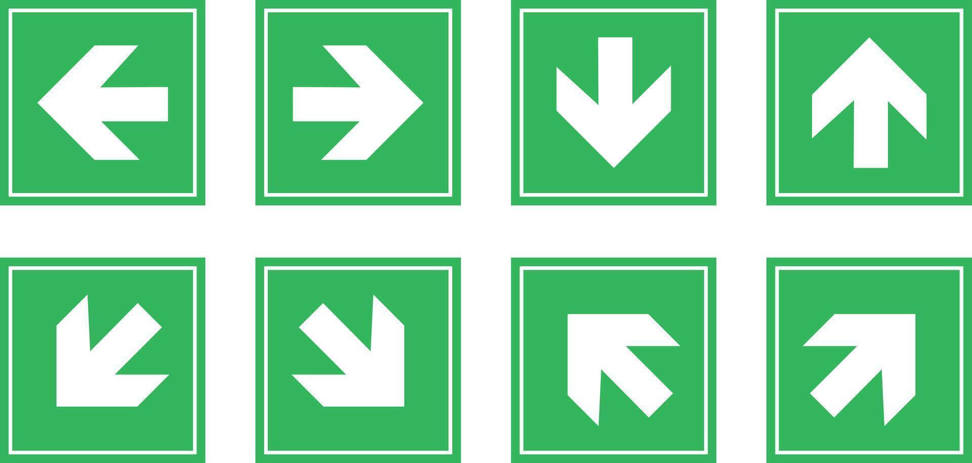 Green road exit sign, icon, traffic symbol, EPS10 vector