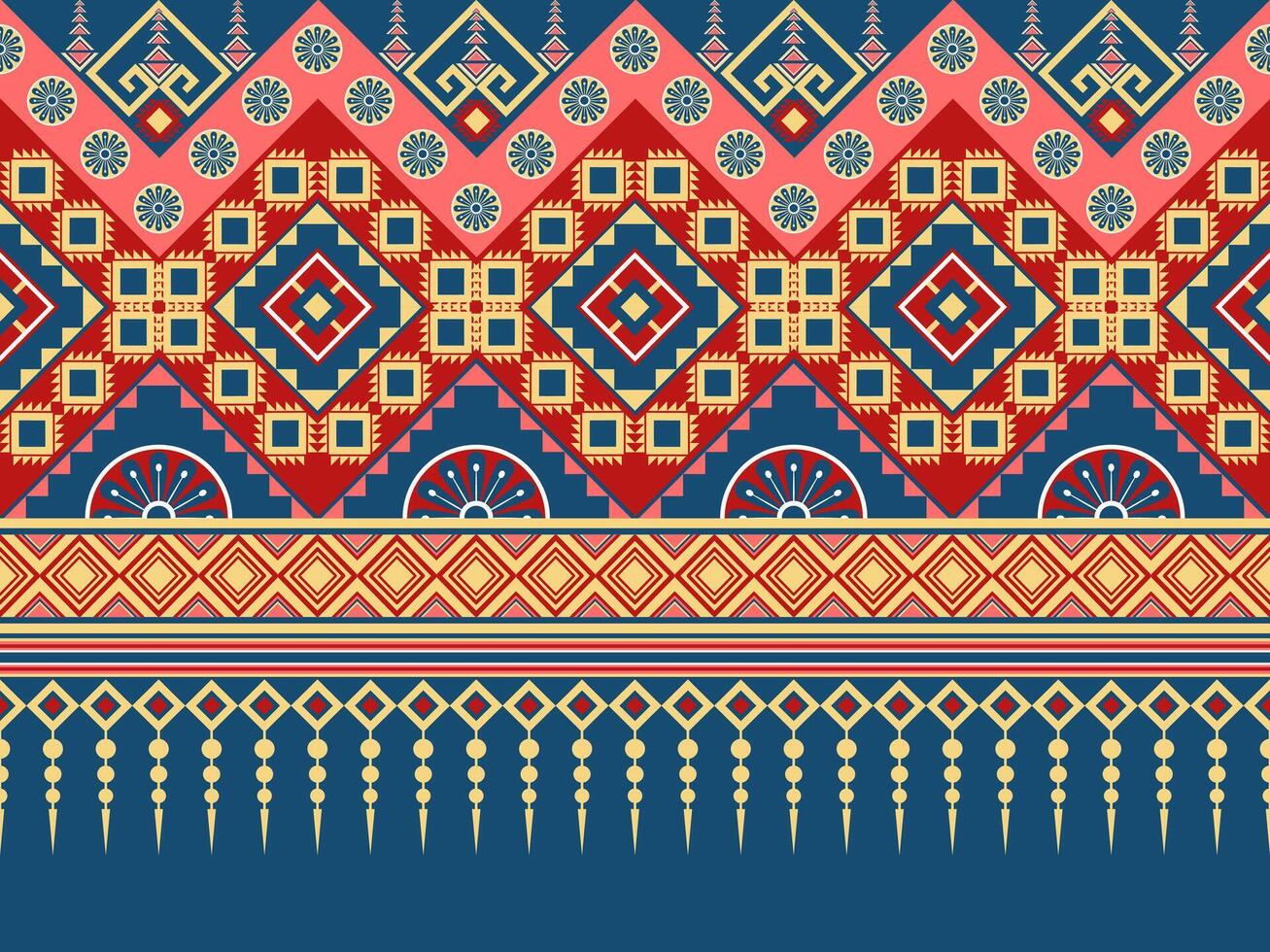 Geometric ethnic pattern. Tribal ethnic texture. Seamless striped pattern in Aztec style. Figure tribal embroidery. Indian, Scandinavian, Gypsy, Mexican, folk pattern. vector