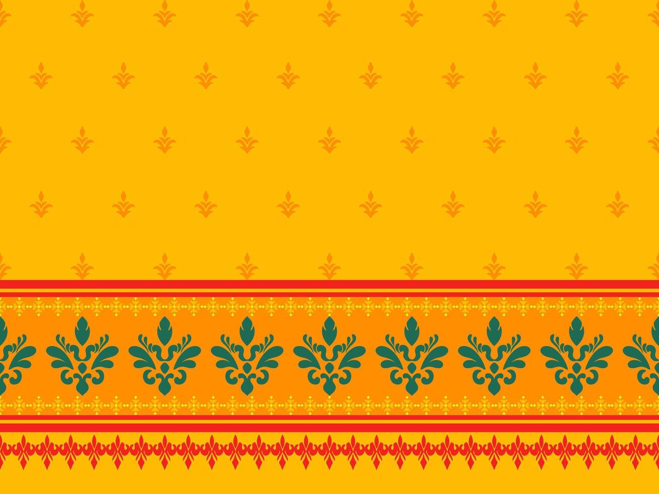 Sari Indian pattern. Sari Indian oriental pattern. Indian pattern style can be used in fabric design for clothing, textile, background, wallpaper vector