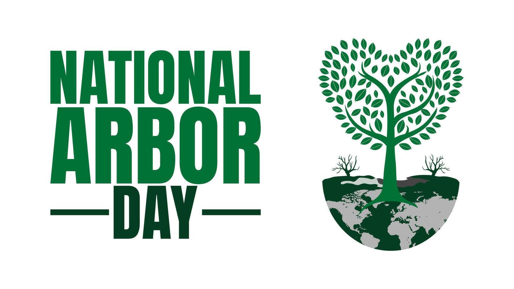 Celebrate National Arbor Day design templet vector
