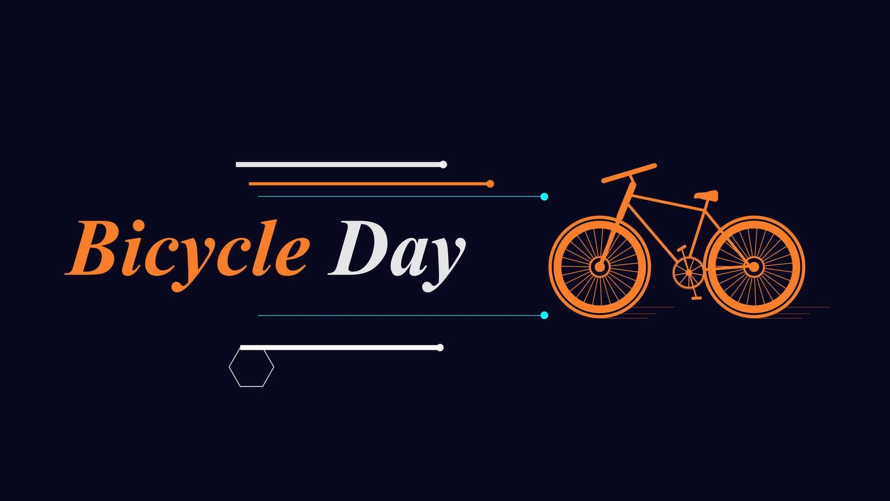 Bicycle Day, Ride for Health and Sustainability vector