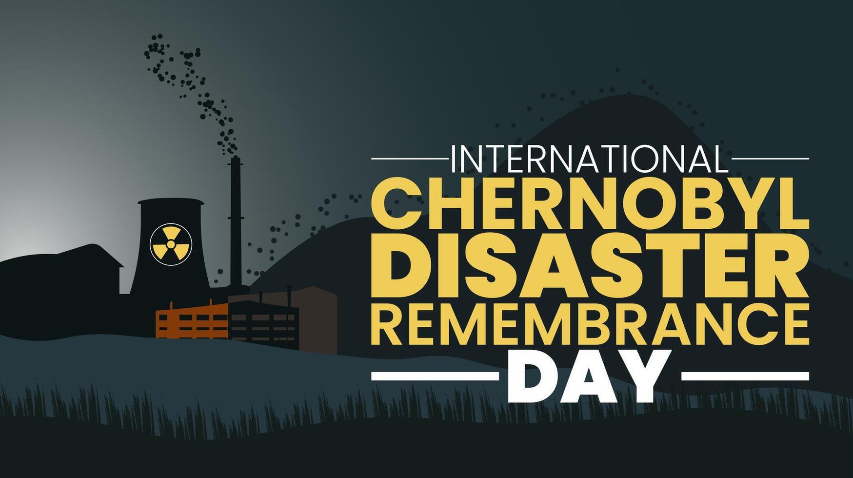 Remembering Chernobyl, Lessons from the Nuclear Disaster vector