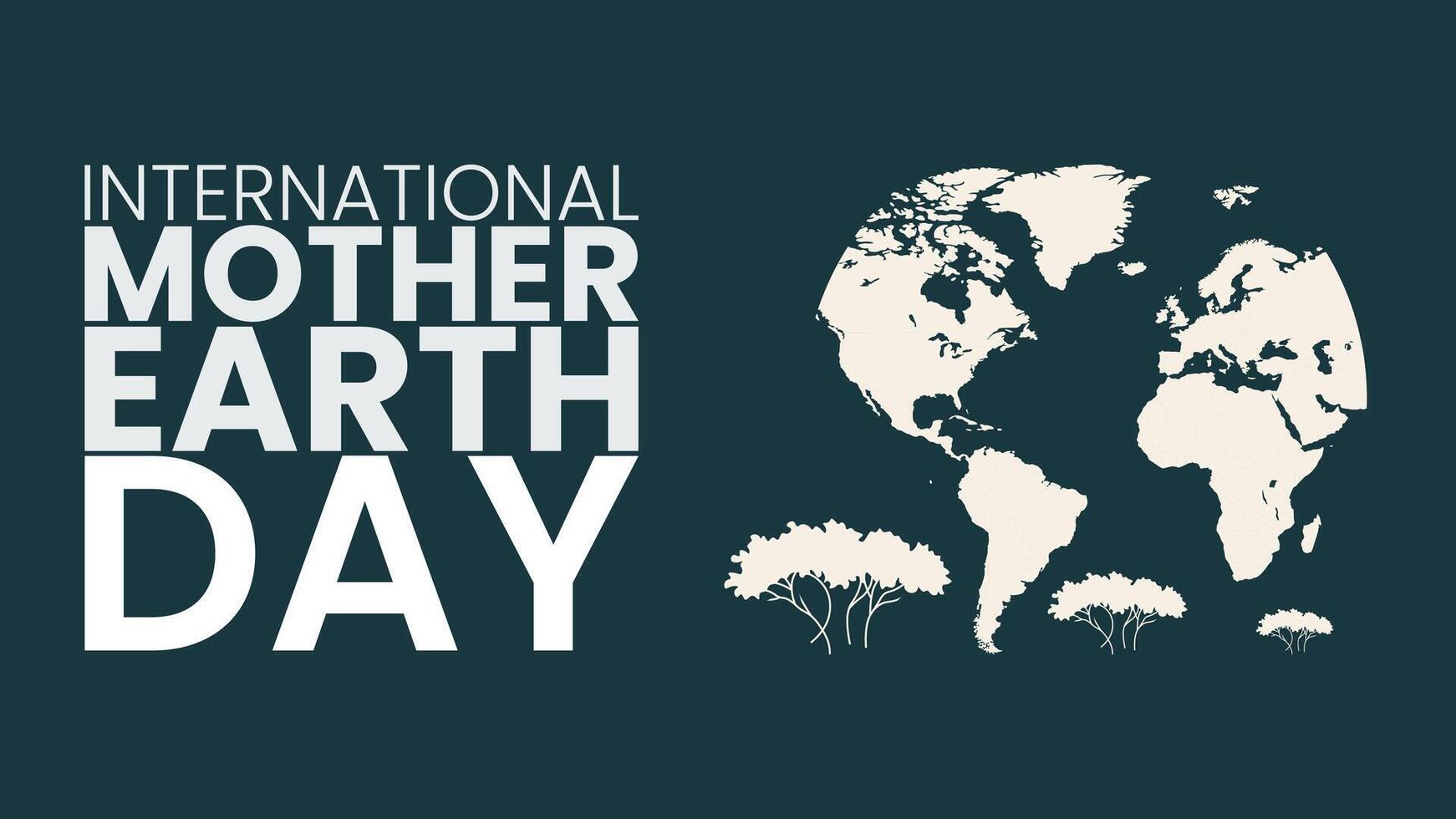 Celebrate International Mother Earth Day vector