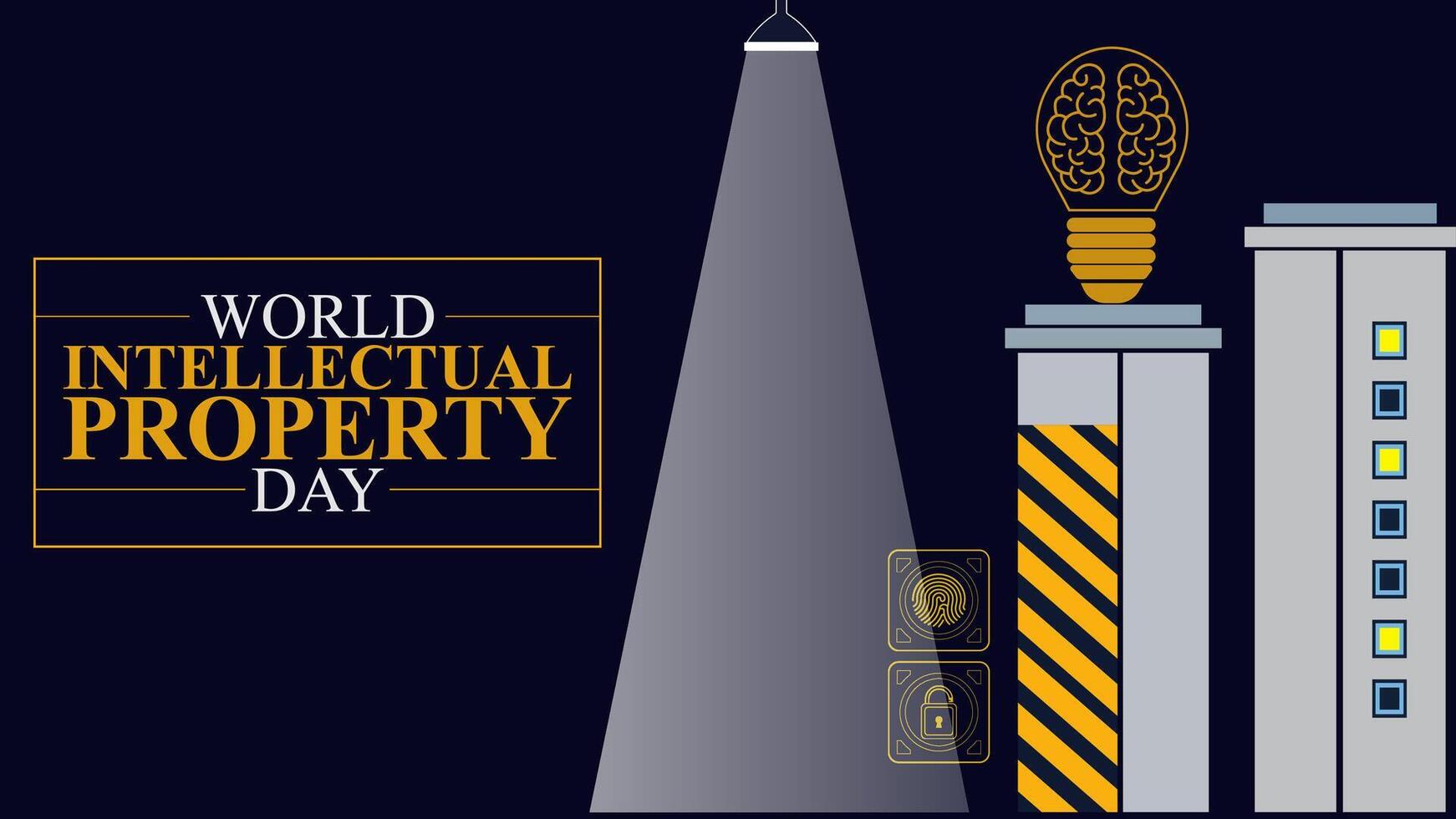World IP Day, Encouraging Innovation and Rights Protection vector