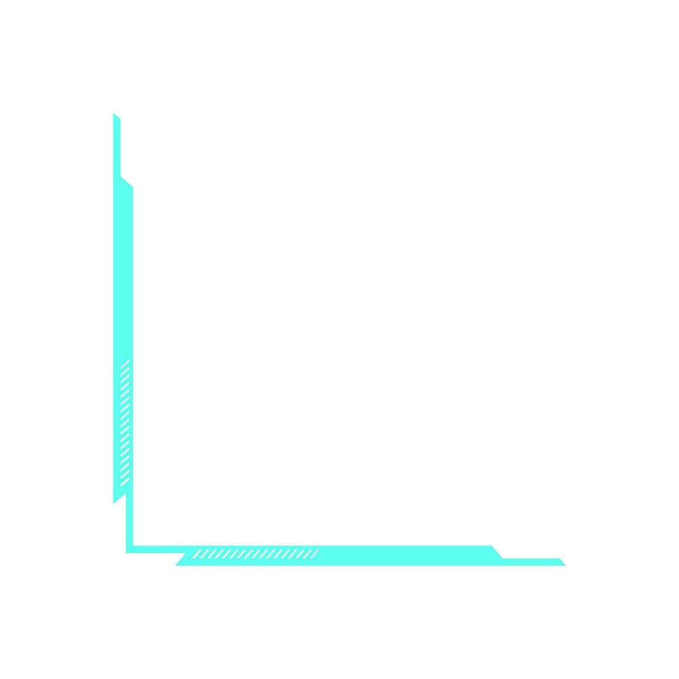 Y2K retro hud element. Abstract digital frame in nostalgic 90s style. This graphic icon serves as a cool design element, ideal for decoration, posters, and trendy visuals. vector