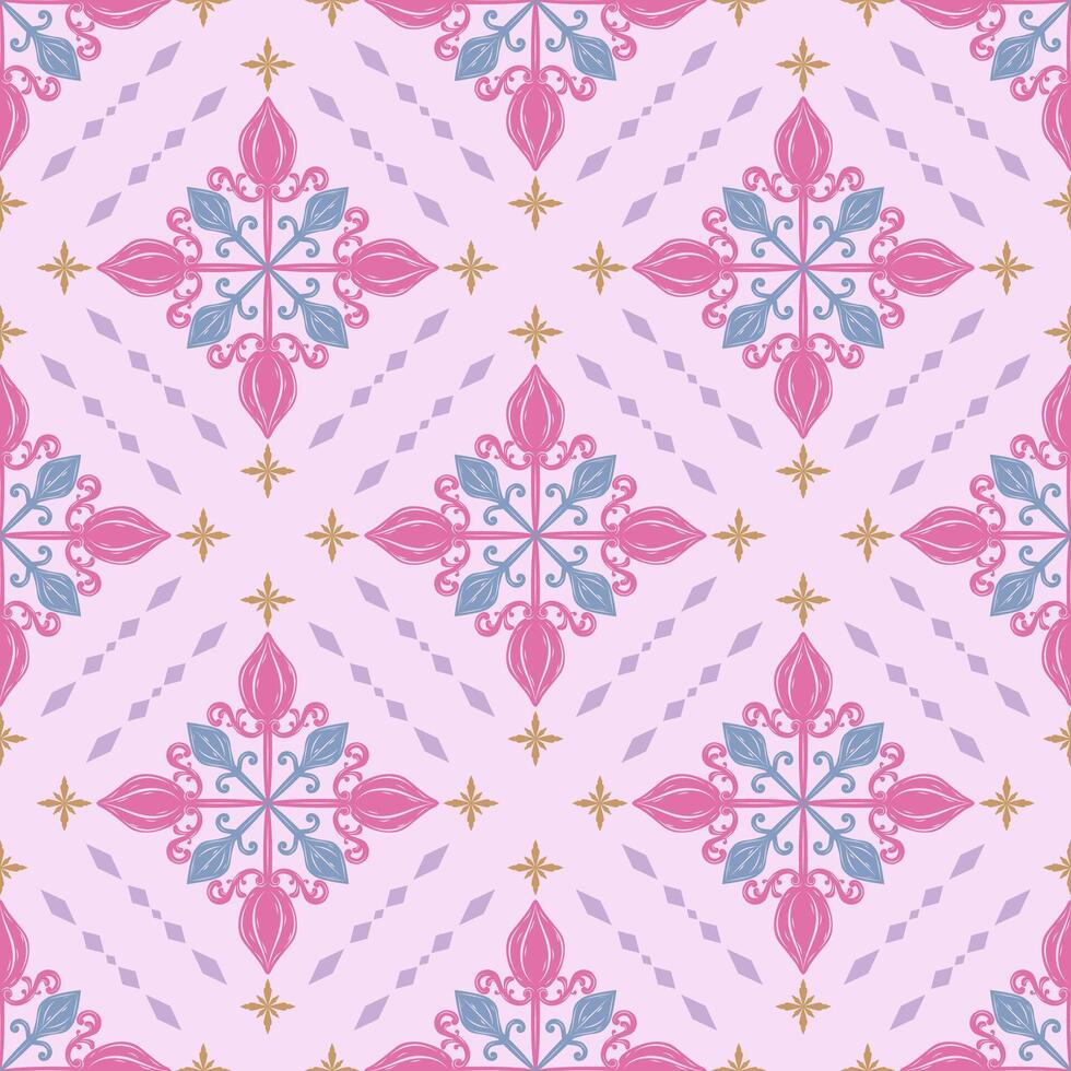 Classy Abstract Arts Glamorous Style Repeat Detailed of Wealth Victorian's Seamless Pattern Geometric Twinkle Starry Stars Design for Elaborate Expensive Rich Decoration Fabrics Textiles Texture Silk vector