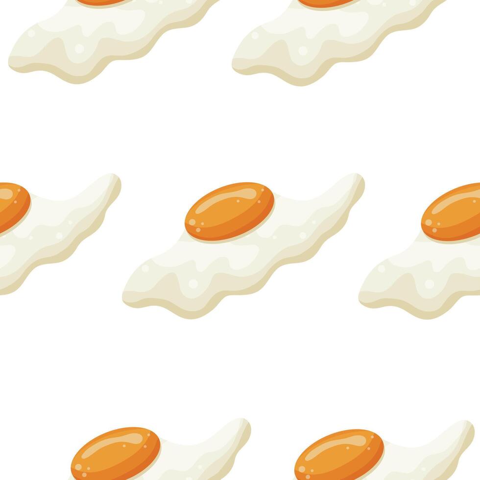 pattern with icons of a raw chicken egg that spreads, for various designs or patterns vector