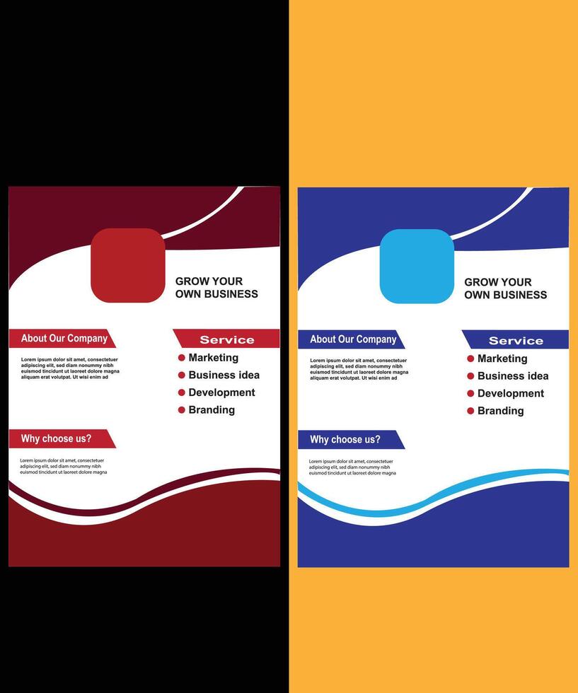 modern creative corporate business post design vector