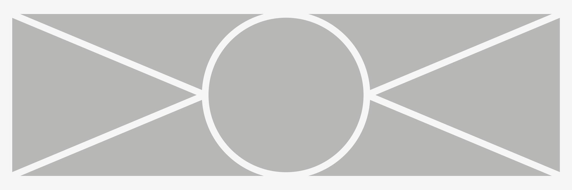 Collage templete with circle. Layout panel, storyboard vector