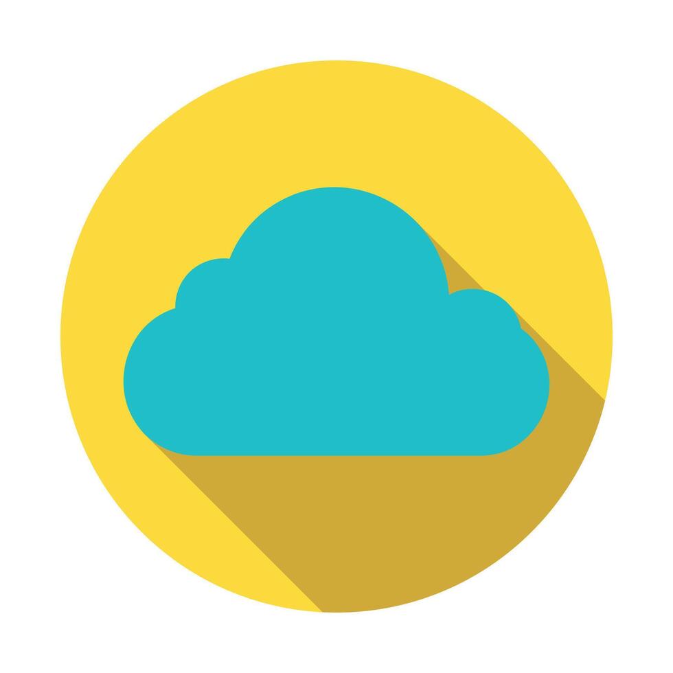 Cloud icon flat design illustration vector