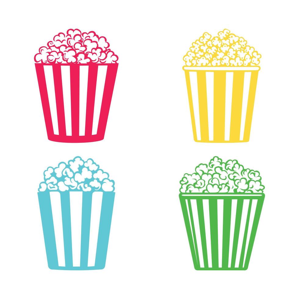 Popcorn clip art vector