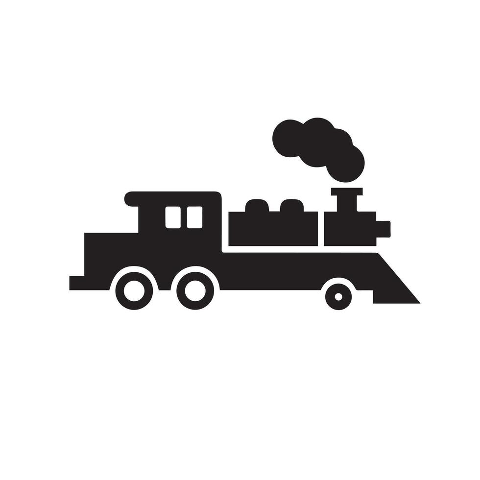 Train with Steam Engine Icon, Icon Design for Historical Themes vector
