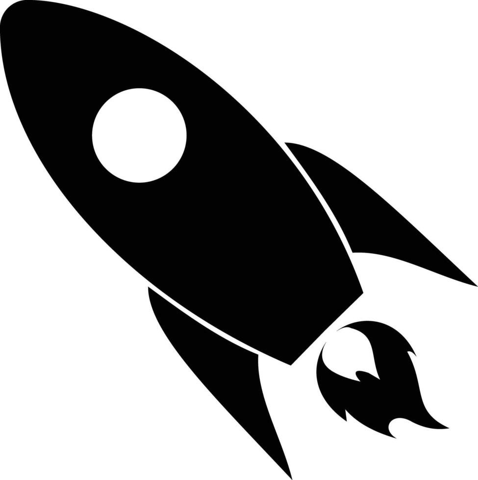 Rocket icon. Rocket launched icon. back design in trendy style. illustration vector