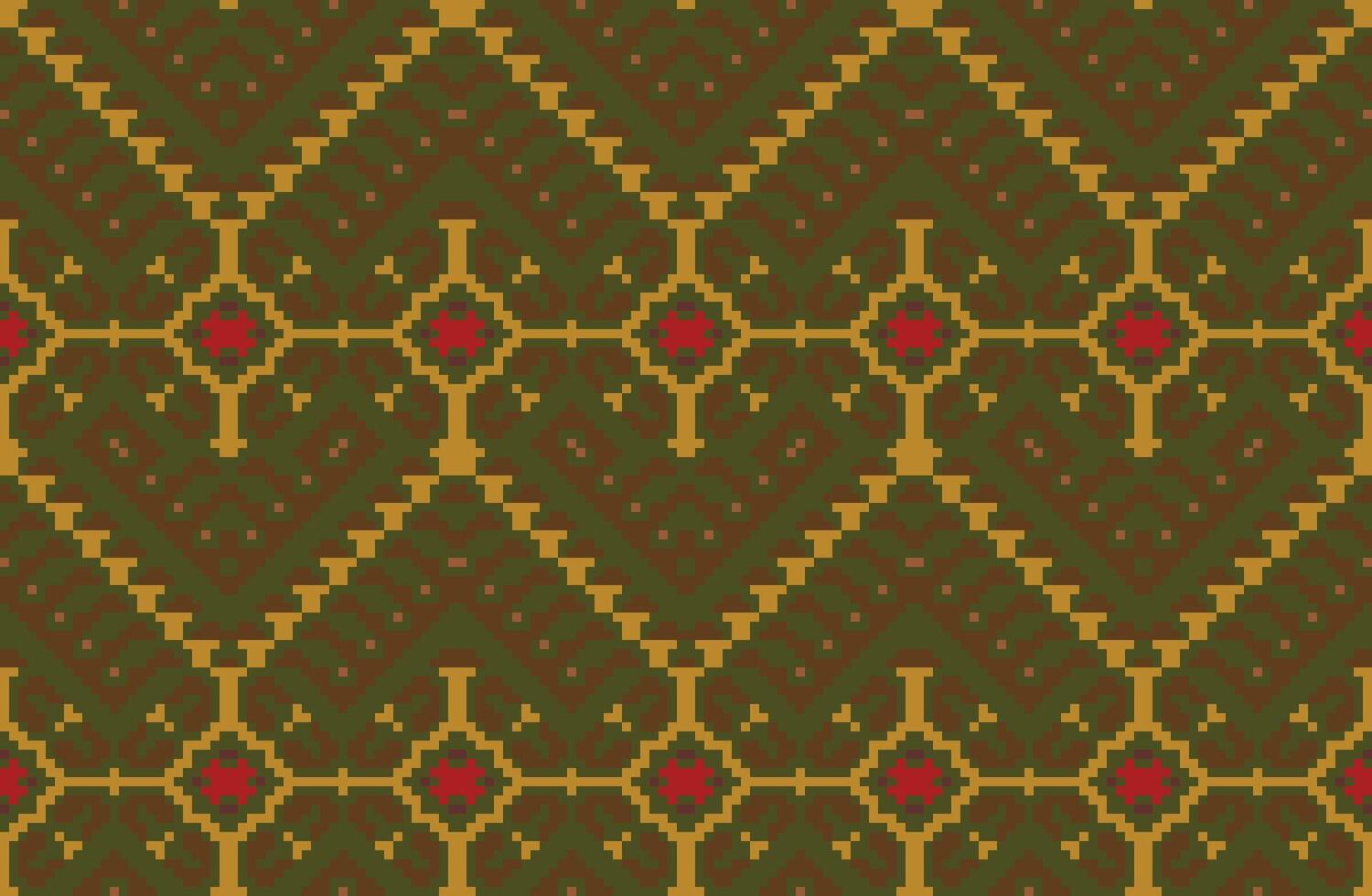 Motif Islamic Geometric Patternsfolk Embroidery, Aztec Geometric Ornament Print. Design for Carpet, Wallpaper, Clothing, Wrapping, Fabric vector