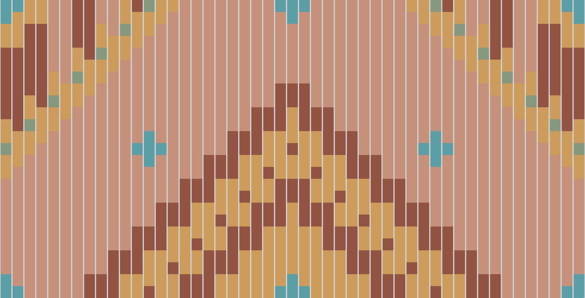 Ethnic Decoration Abstract Geometric Pattern Designfolk Embroidery, Aztec Geometric Ornament Print. Design for Carpet, Wallpaper, Clothing, Wrapping, Fabric vector