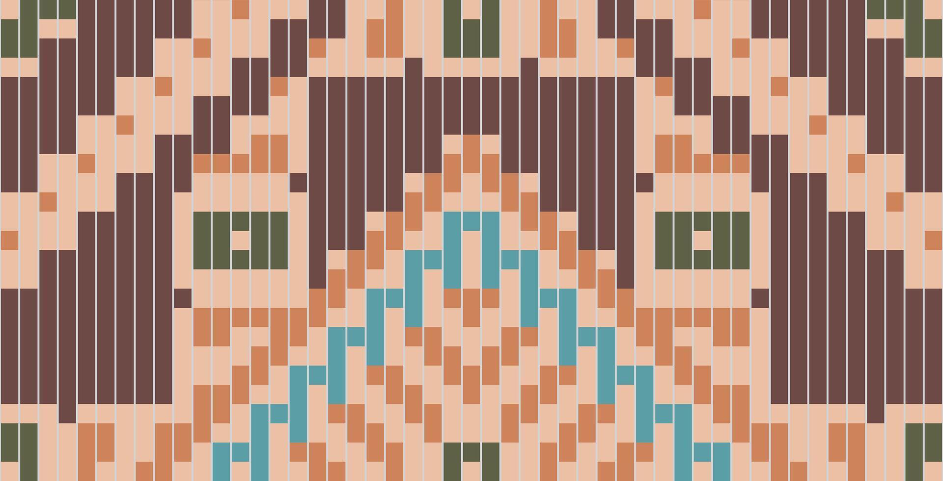Geometric Ikat Pattern Meaningfolk Embroidery, Aztec Geometric Ornament Print. Design for Carpet, Wallpaper, Clothing, Wrapping, Fabric vector