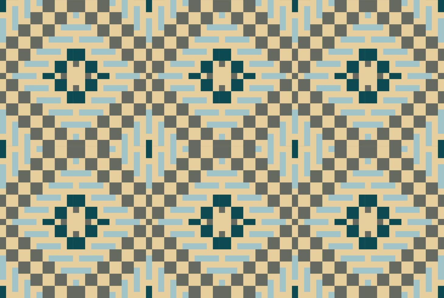 Geometric Ethnic Traditional Ikat Patternfolk Embroidery, Aztec Geometric Ornament Print. Design for Carpet, Wallpaper, Clothing, Wrapping, Fabric vector