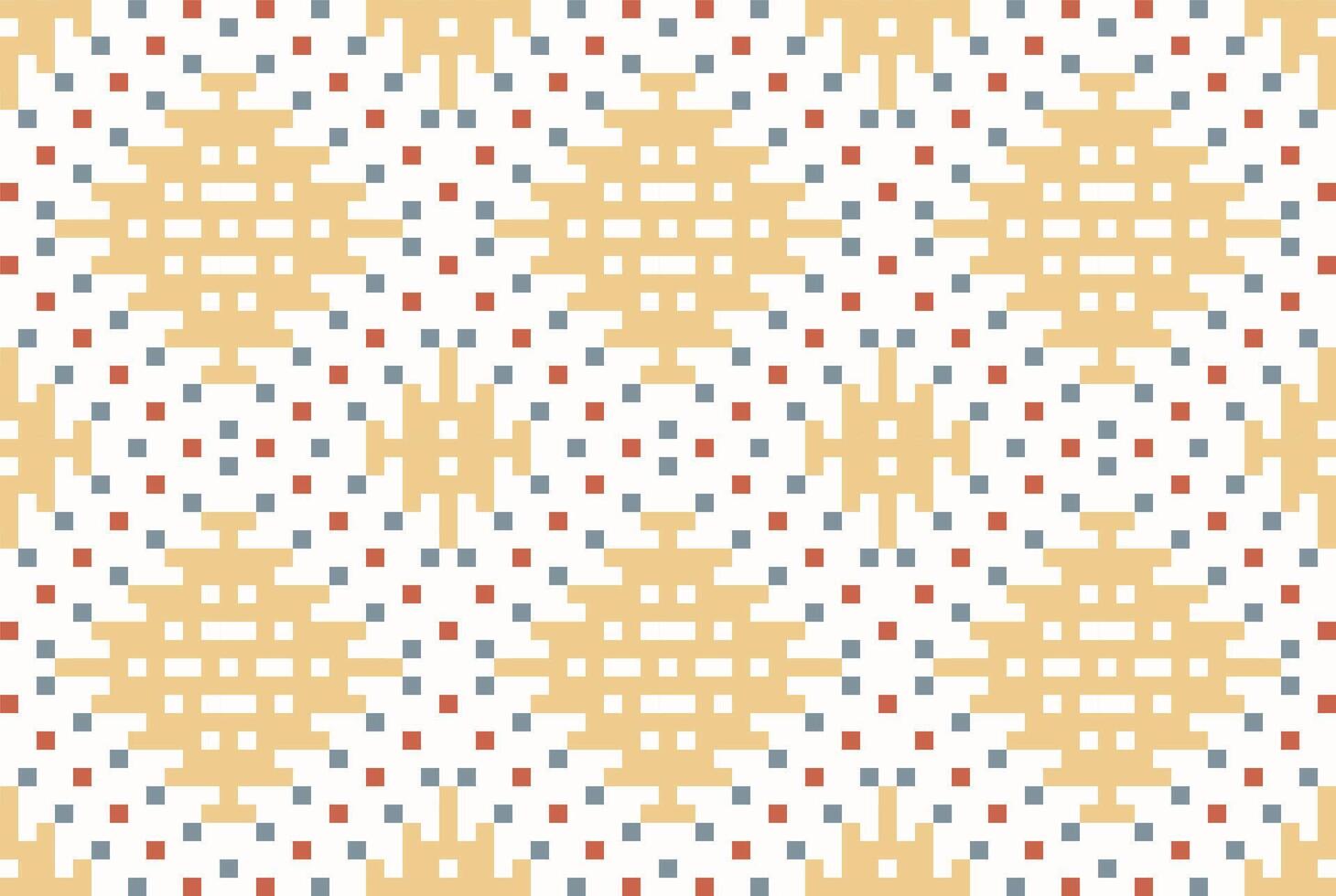 Cross Stitch Pattern Ethnic Pattern Philippinesfolk Embroidery, Aztec Geometric Ornament Print. Design for Carpet, Wallpaper, Clothing, Wrapping, Fabric vector