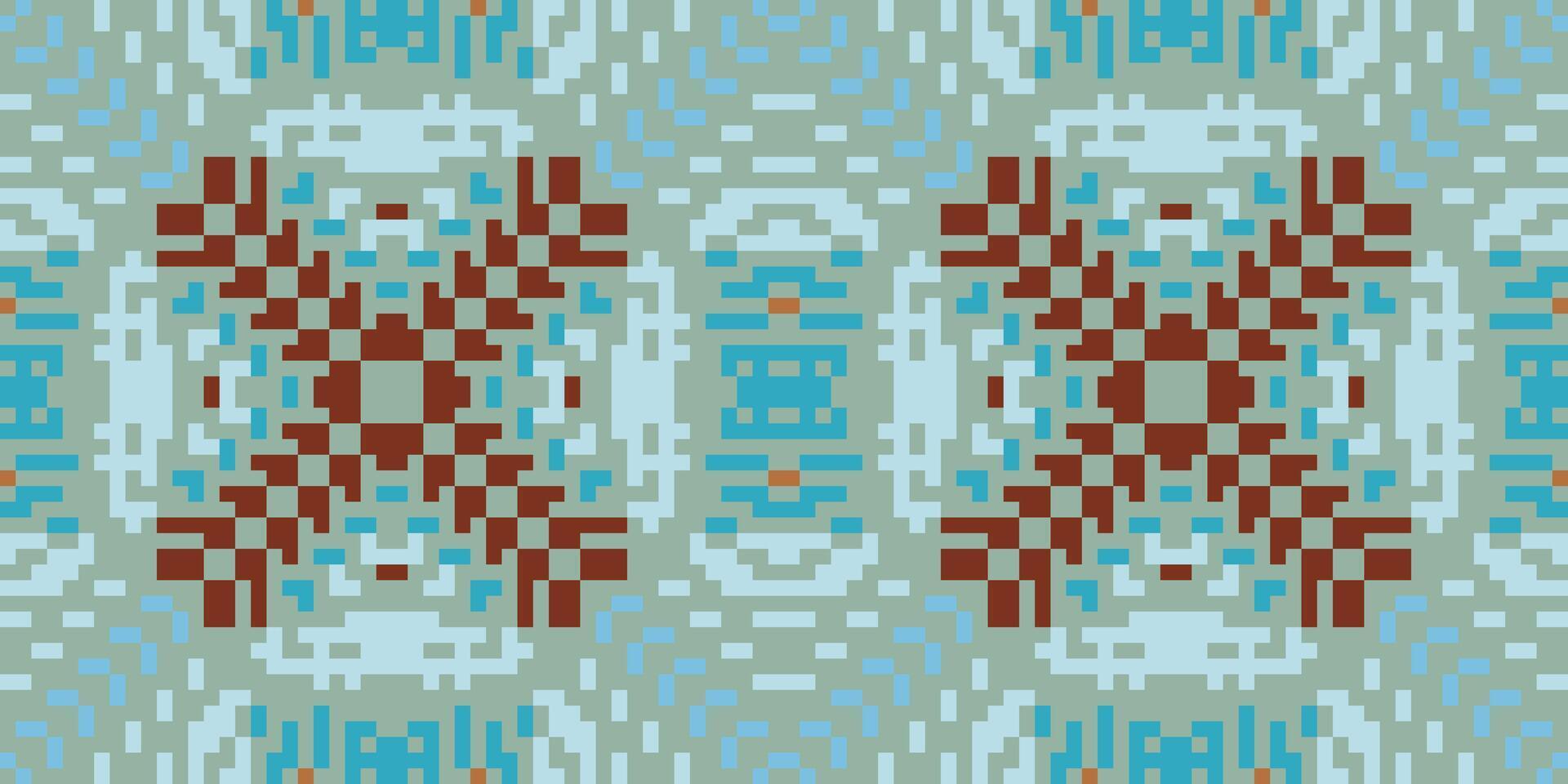 Abstract Ethnic Geometrical Patternfolk Embroidery, Aztec Geometric Ornament Print. Design for Carpet, Wallpaper, Clothing, Wrapping, Fabric vector