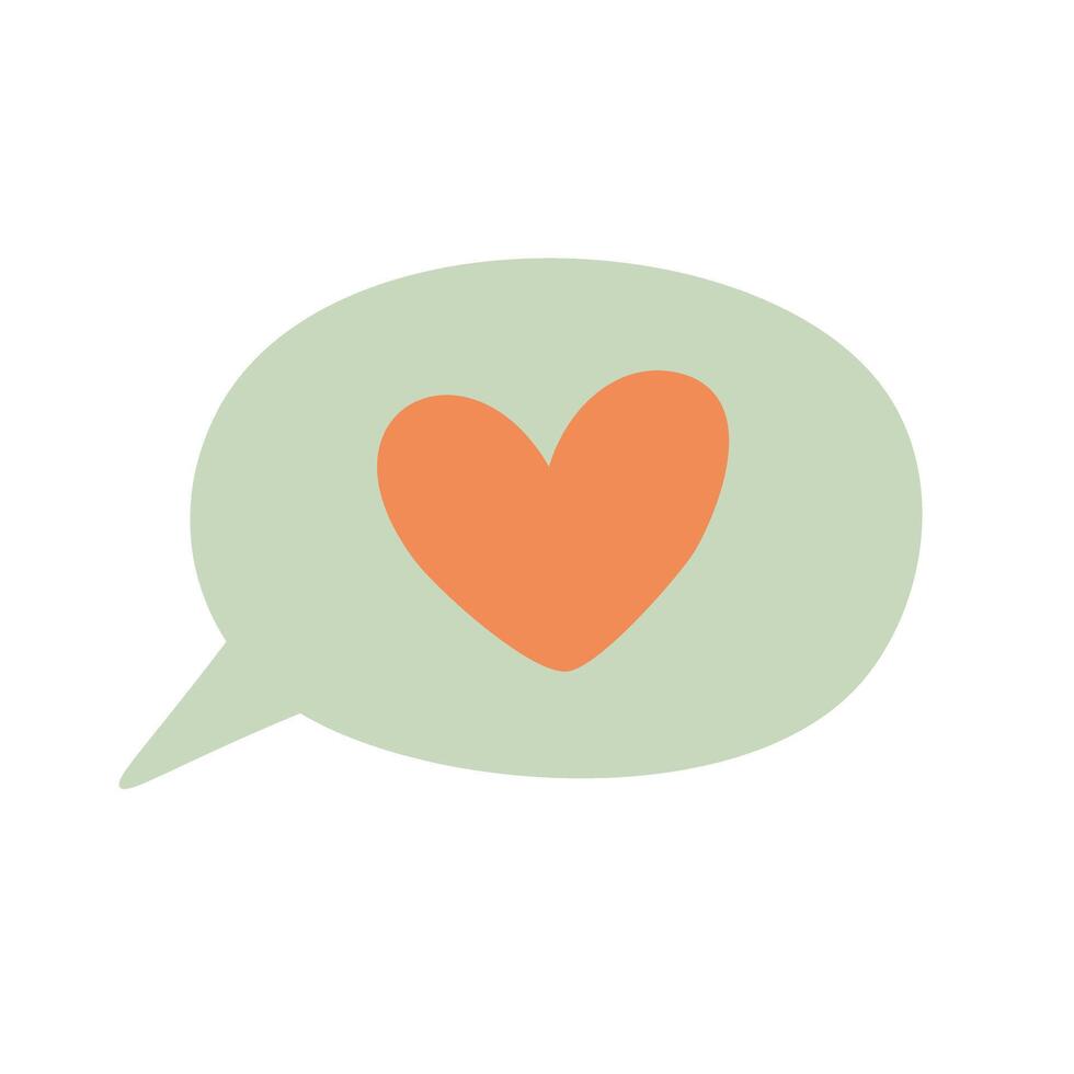 Heart Speech Bubble vector
