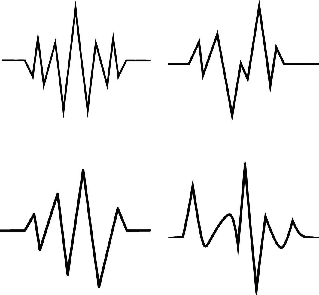 Smooth Flowing Line Art Designs vector