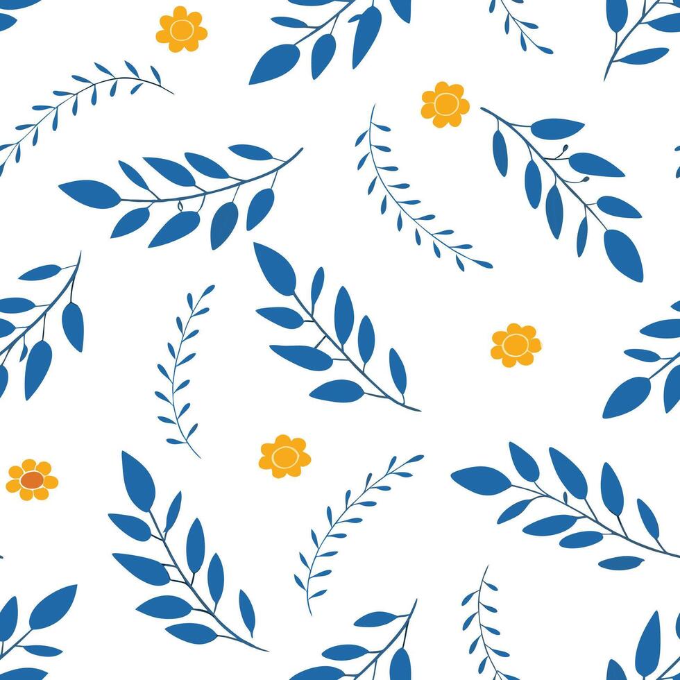 Spring-inspired floral illustration background vector
