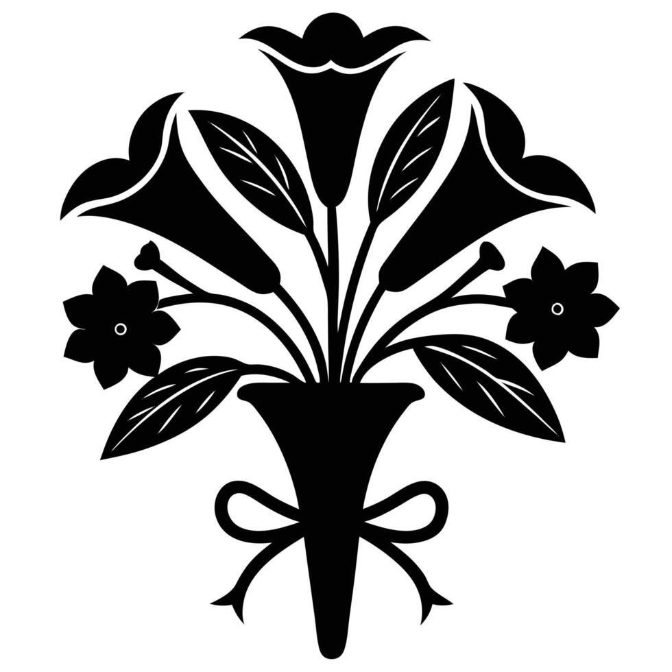Artistic flower pattern decoration design. vector