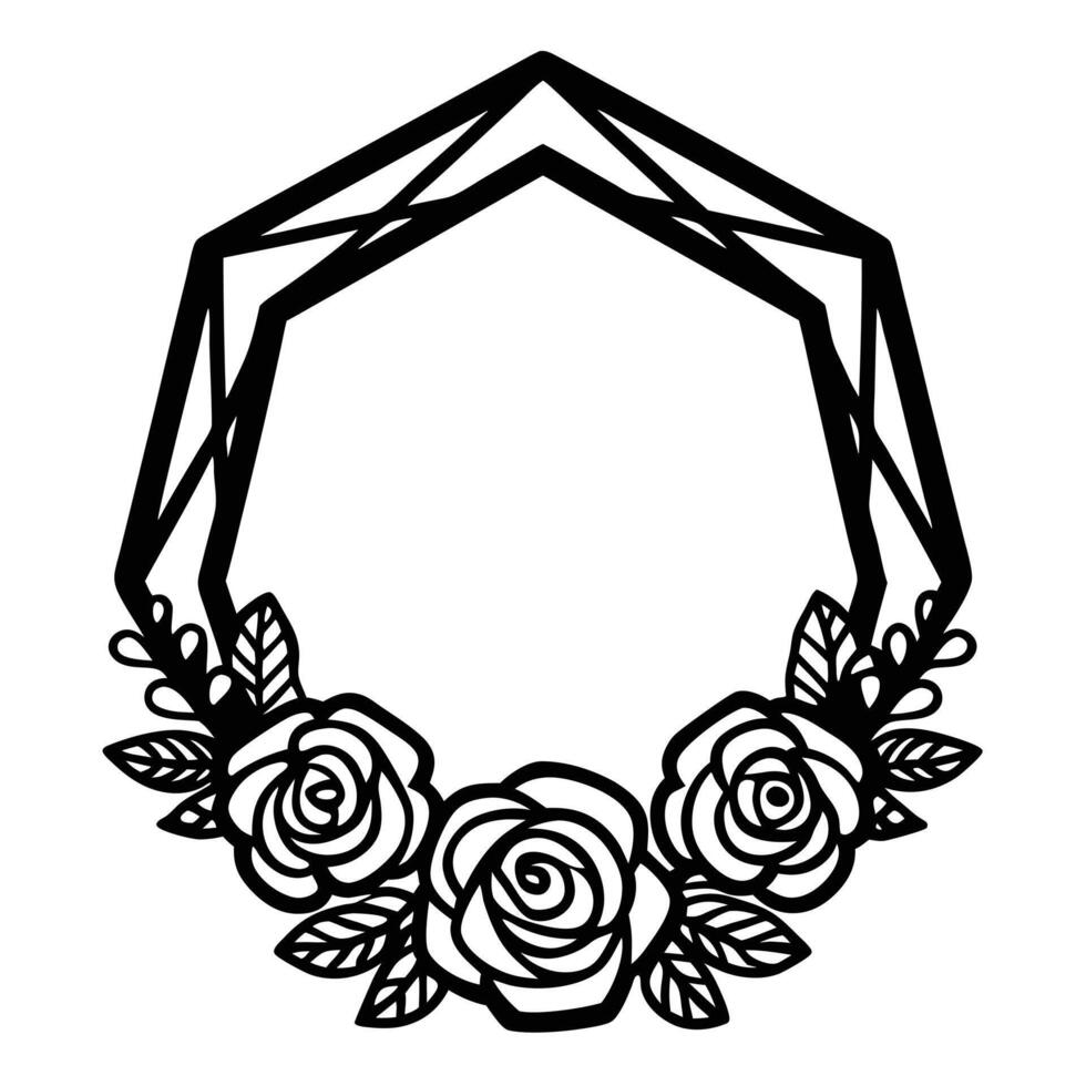 Circular leaf wreath for elegant designs. Greek inspired laurel crown for awards vector