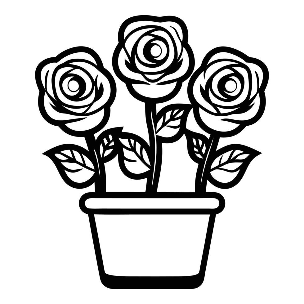 Floral tattoo design with rose elements design. vector