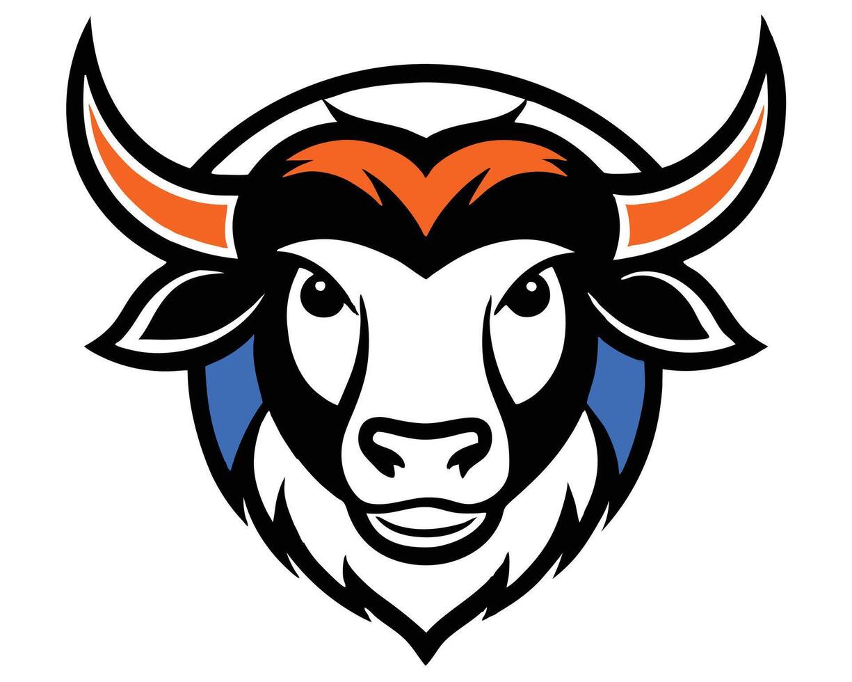 The buffalo head logo for the new york knicks vector