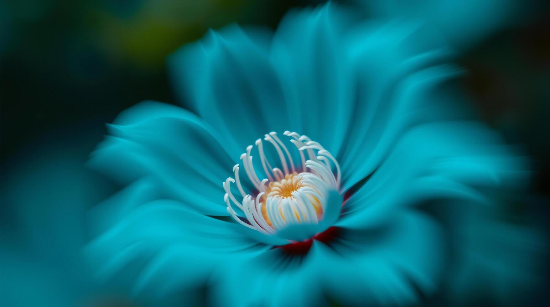 A blue flower with a white center photo