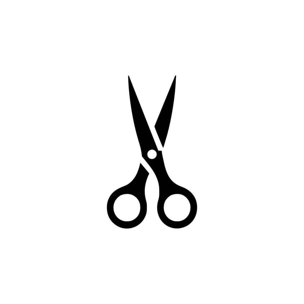 Scissors icon. Scissors icon on white background vector