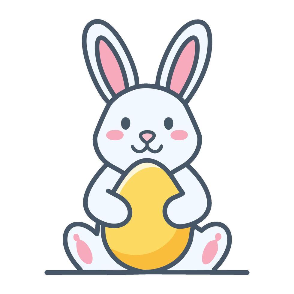 Happy Easter Bunny Illustration vector