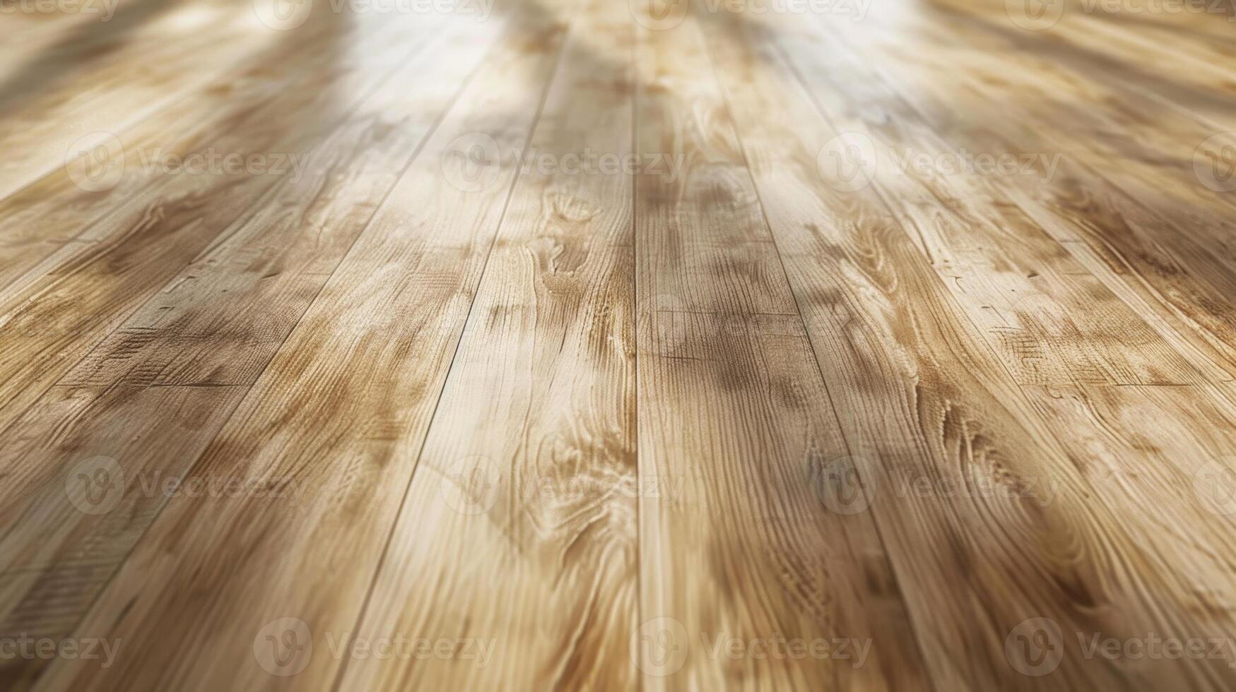 Wooden flooring with sunlight shining through the window photo
