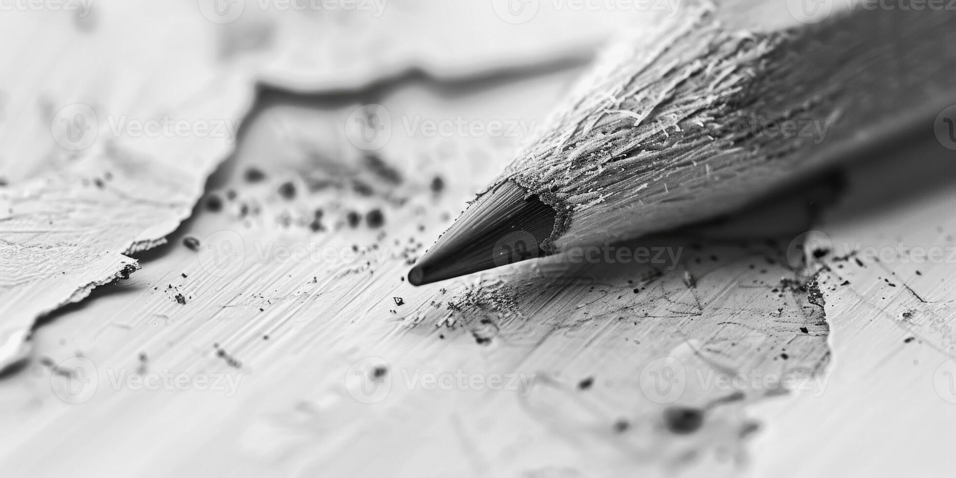 A close up of a pencil on a piece of paper photo