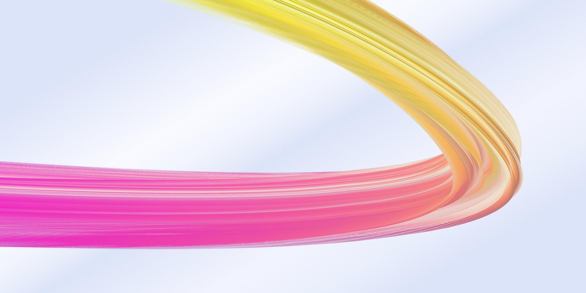Colorful graphic design background featuring a yellow and pink line vector