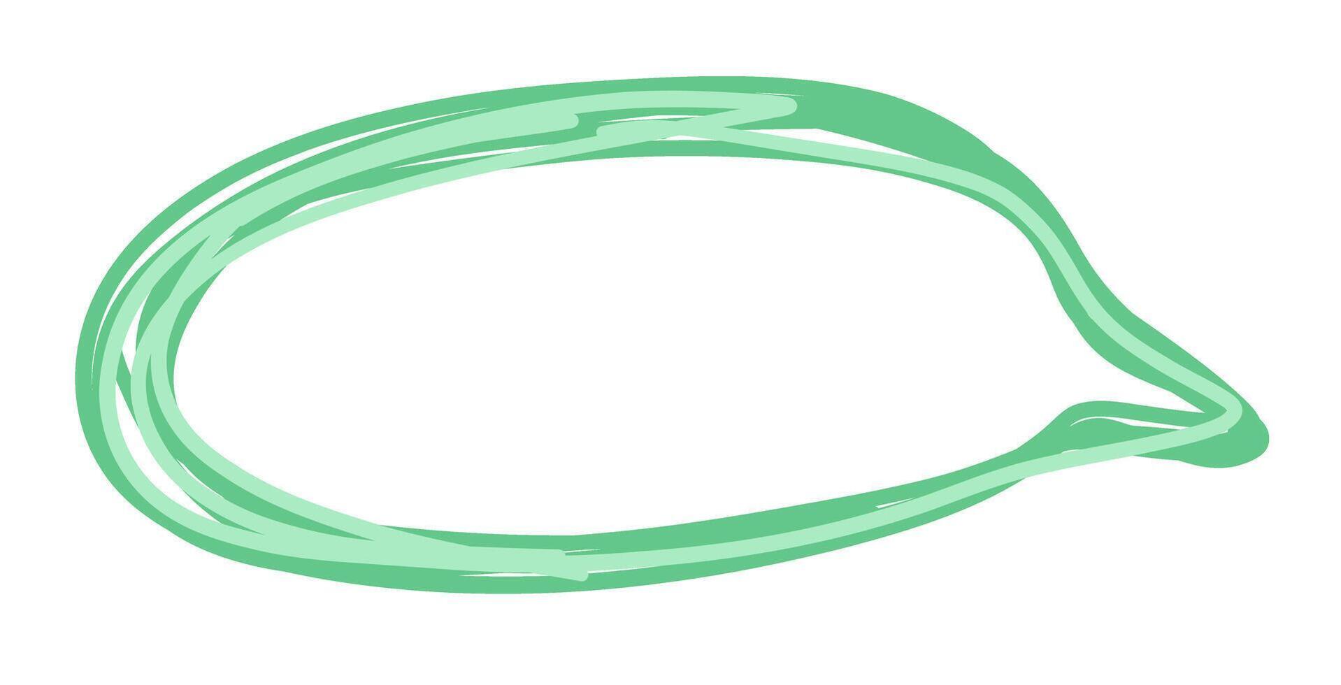 Speech bubble fot text drawing with crayon texture vector
