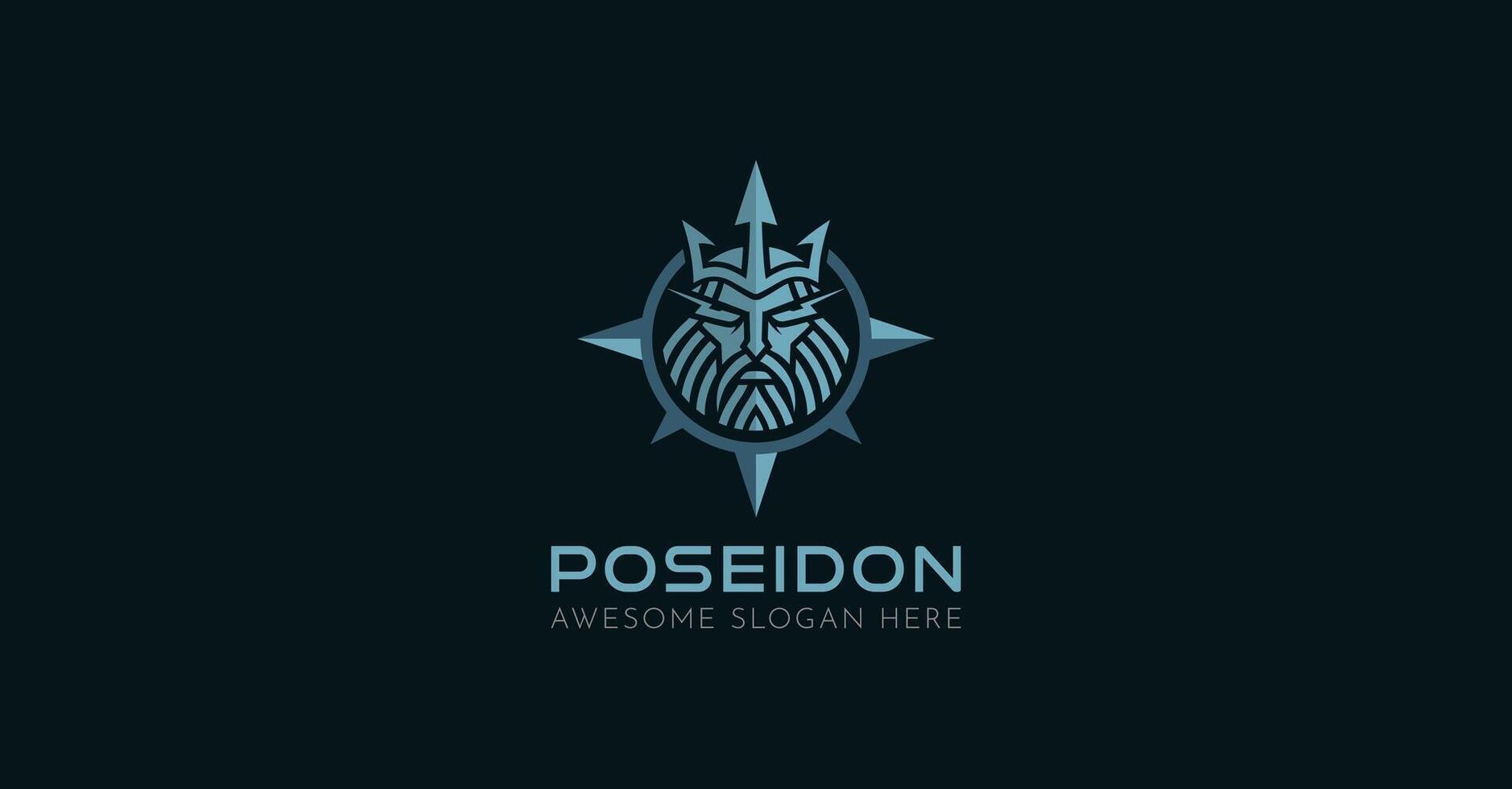 Neptune Poseidon Logo vector
