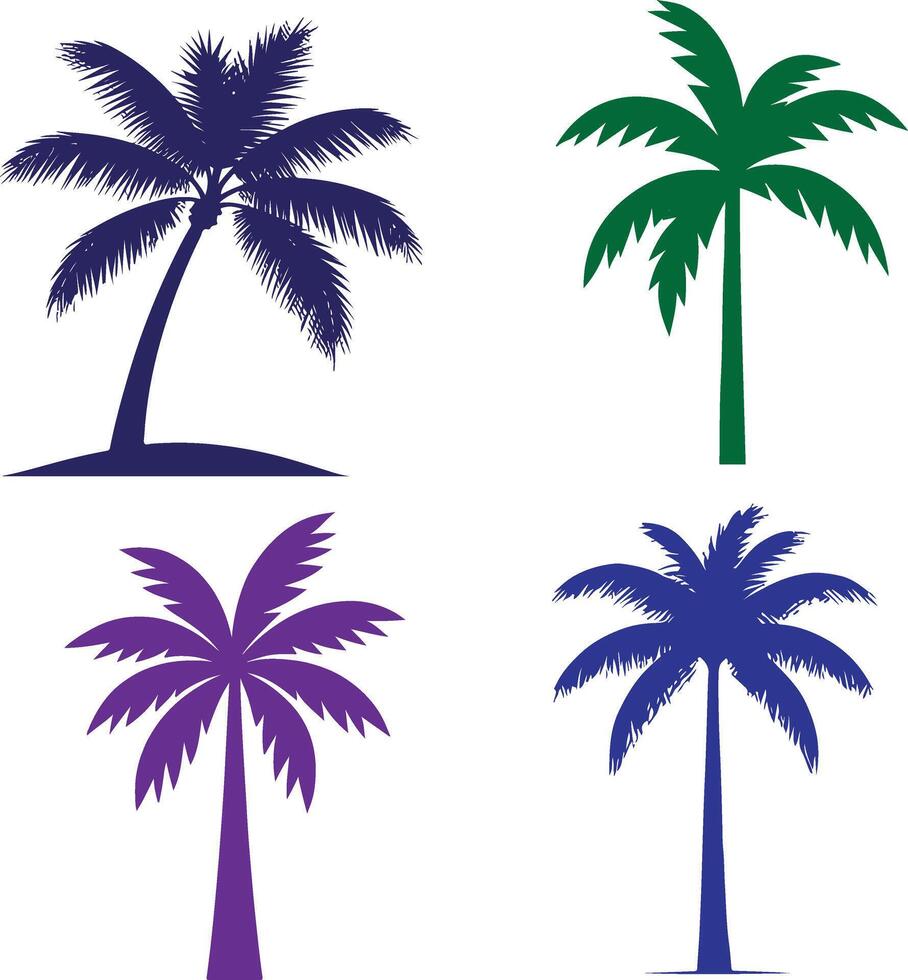 palm trees illustration vector