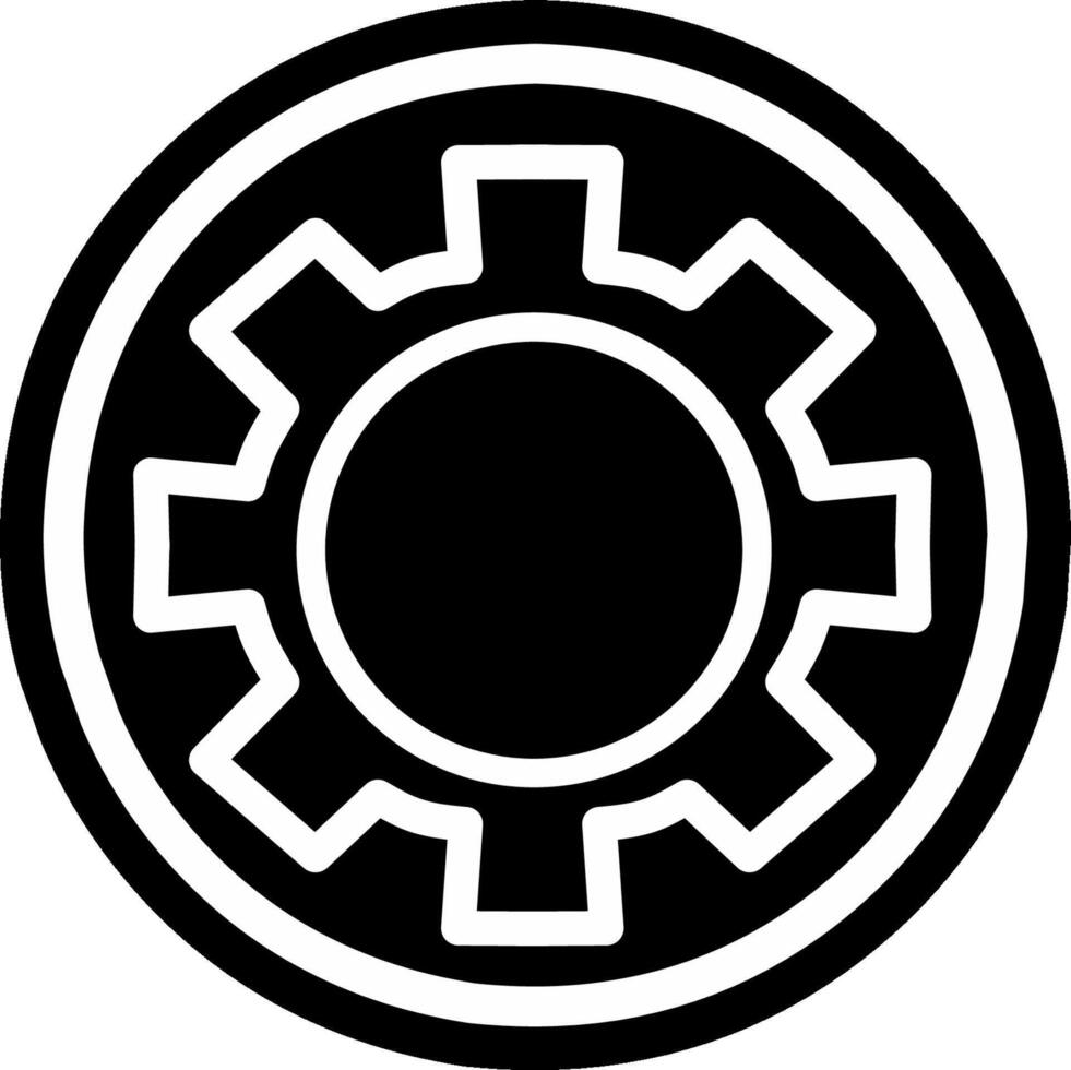 Setting icon. Tools, cog, gear black sign isolated on white background vector
