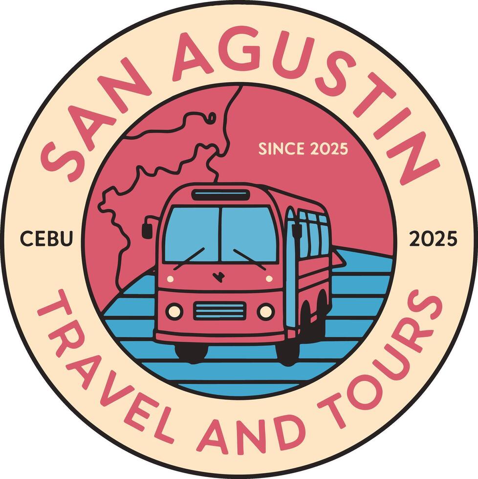 tours bus logo vector