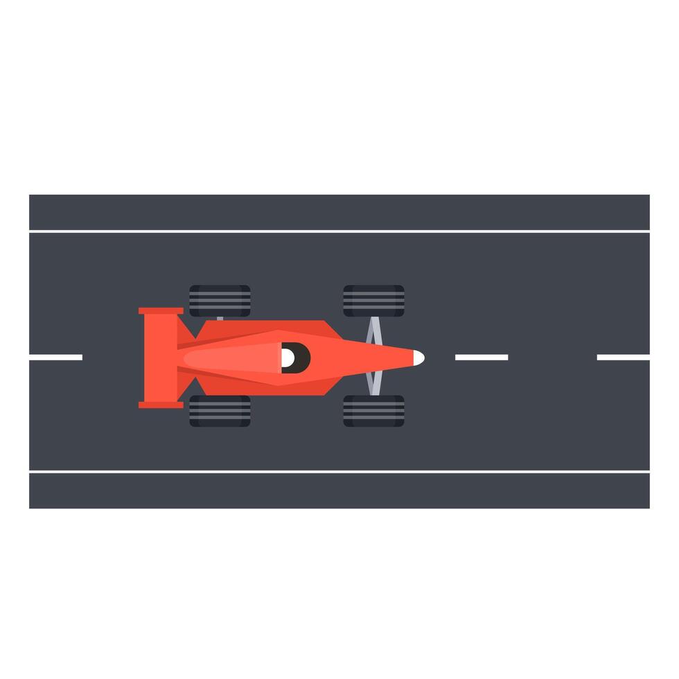 Racing car. Car race on the road. vector