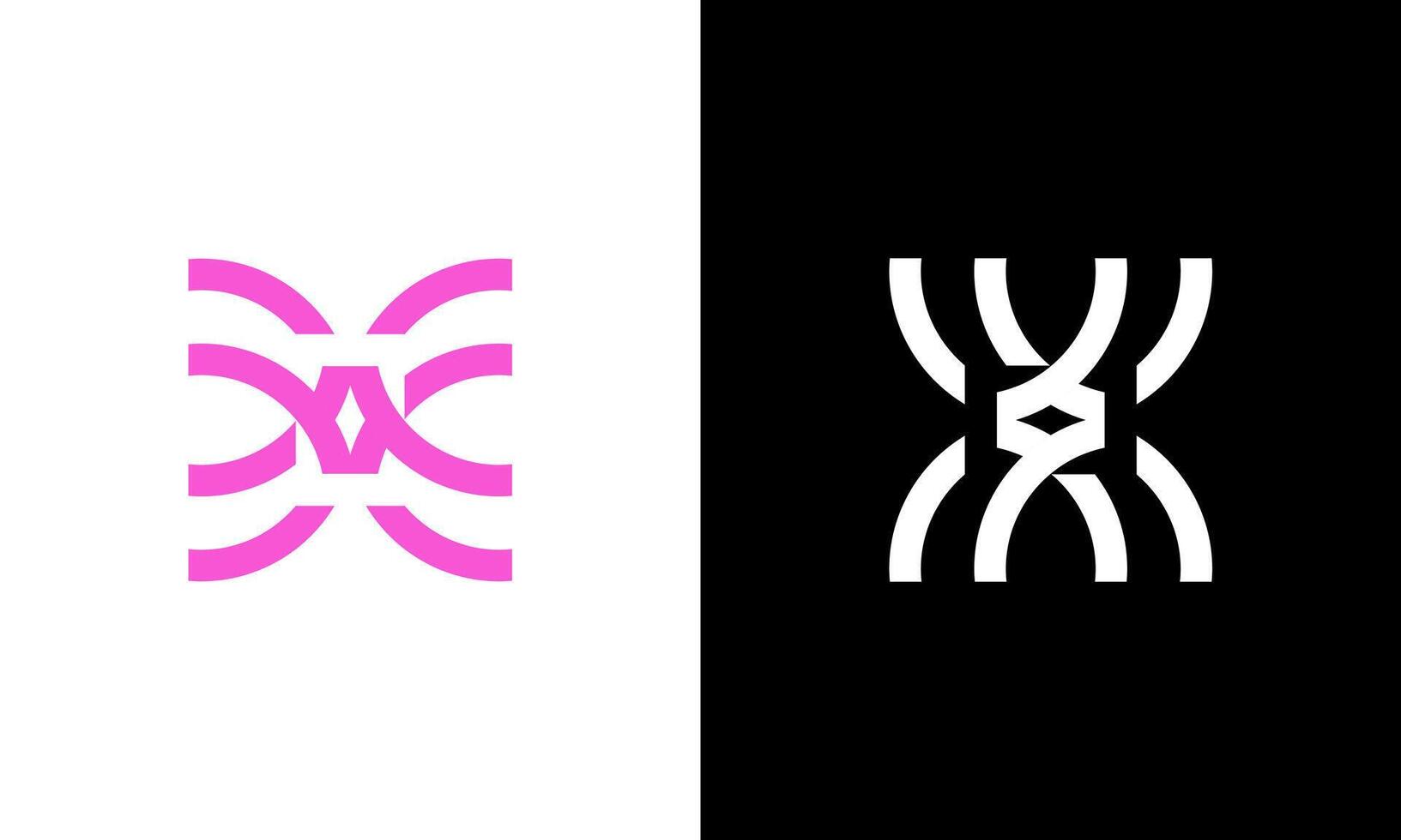 Modern Monogram X technology app icon logo design vector