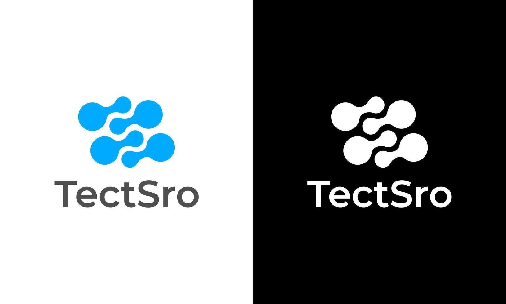 Modern S tech and technology company logo design template vector