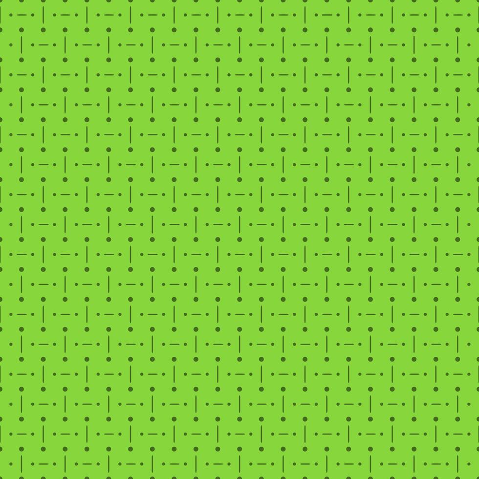 Abstract green seamless pattern with dots and lines vector