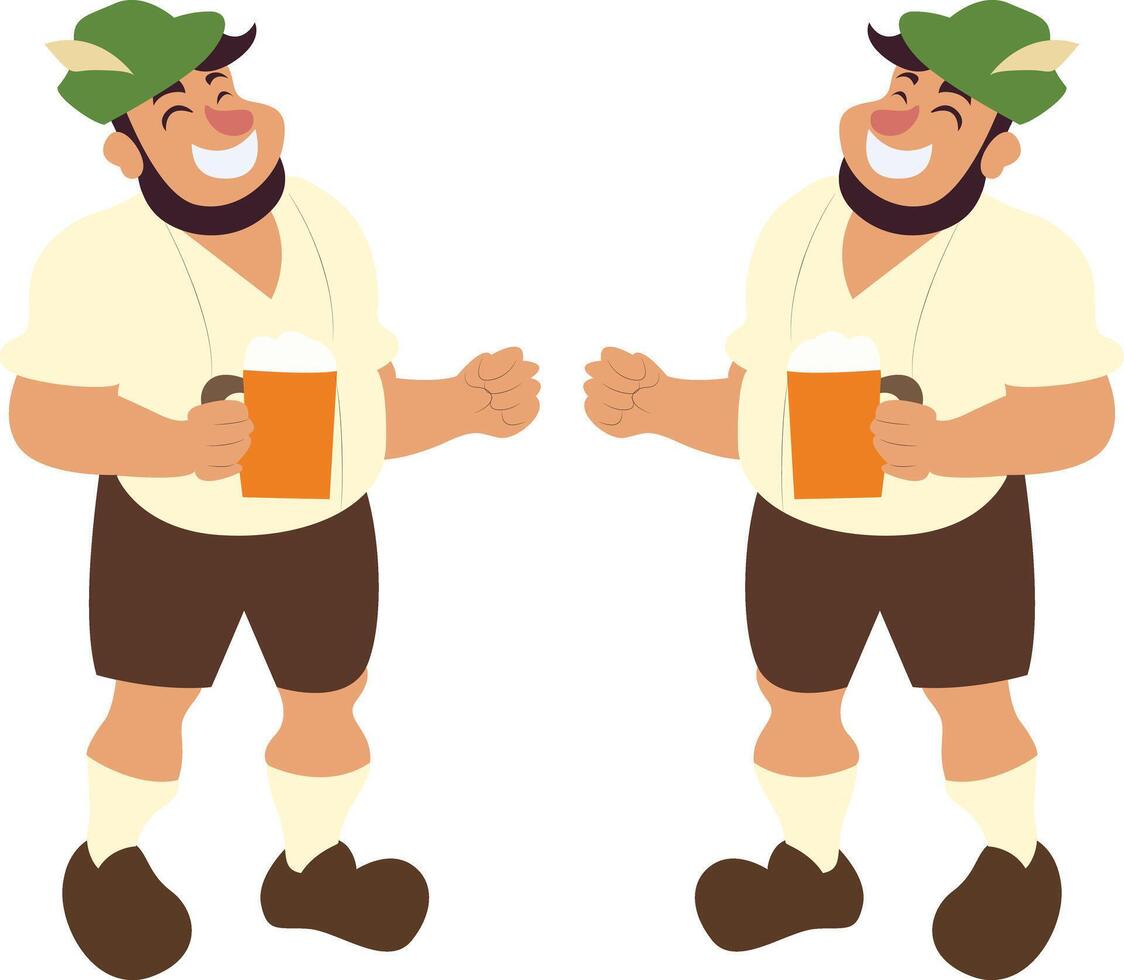Oktoberfest Happy Oktoberfest Men Beer Toast vector