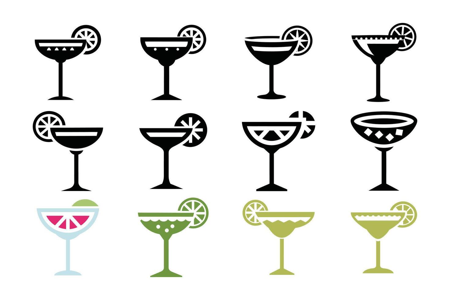 Life Is Better With A Margarita Glass vector