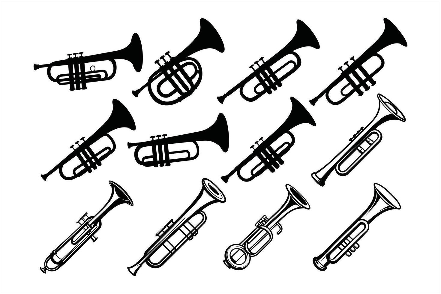 Life With A Trumpet vector